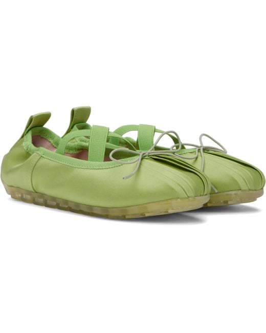 Simone Rocha Green Grip Ballerina Flats