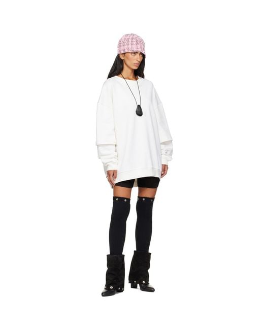 SECONDA White Off- Ssense Exclusive Luna Sweatshirt