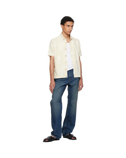 Paul Smith White Jacquard Shirt for men