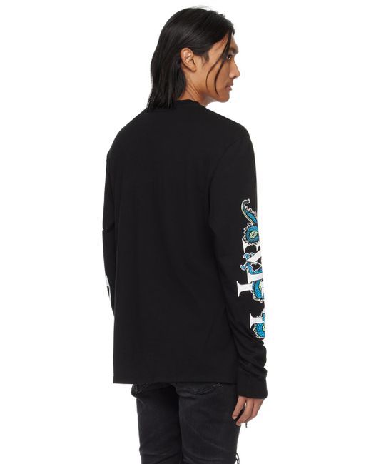 T-shirt à manches longues cny noir à images à logo Amiri pour homme en coloris Black