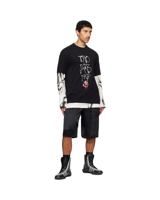 Y-3 Black Chito Edition City Graphic Short Sleeve T-Shirt for men