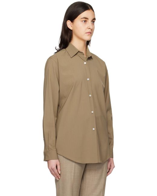 The Row Multicolor Brown Blaga Shirt