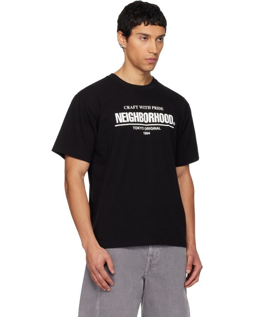 Neighborhood Black 'Tee Ss-1' T-Shirt for men
