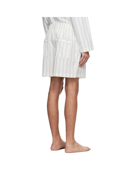 Tekla White Off- & Poplin Pyjama Shorts for men