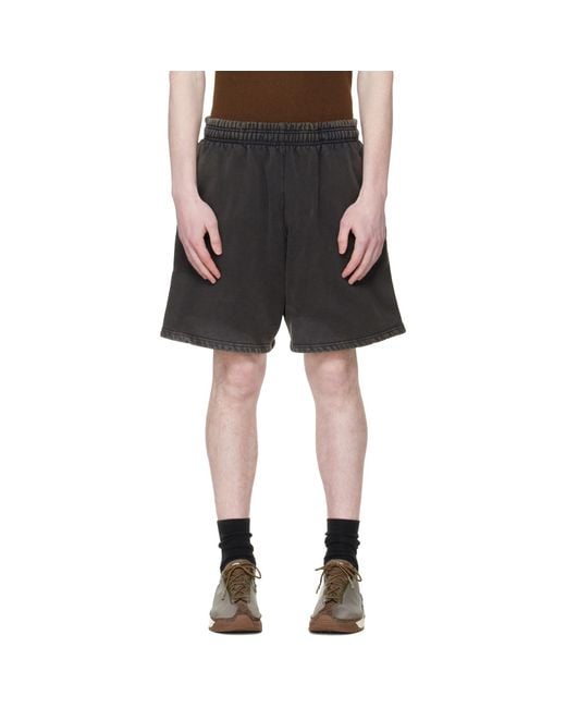 Entire studios Black Standard Sweat Shorts for men