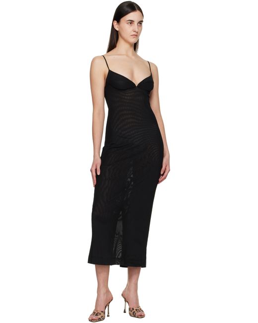 Robe Midi Florence Noire Miaou en coloris Black