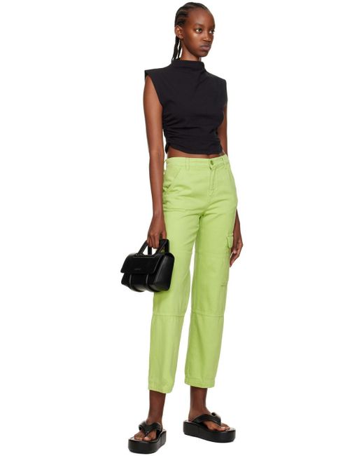 Reformation Green Bailey Trousers