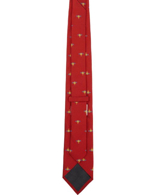 Cravate rouge à orbes Vivienne Westwood en coloris Black