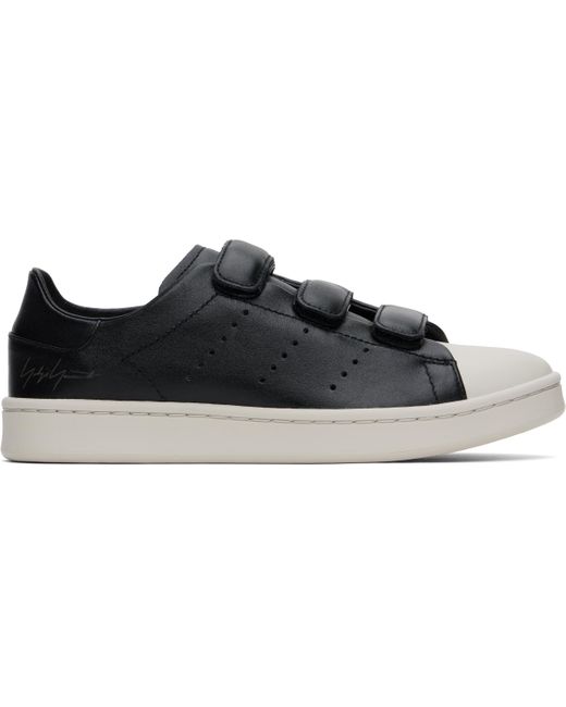 Y-3 Black Stan Smith Hook-And-Loop Sneakers for men