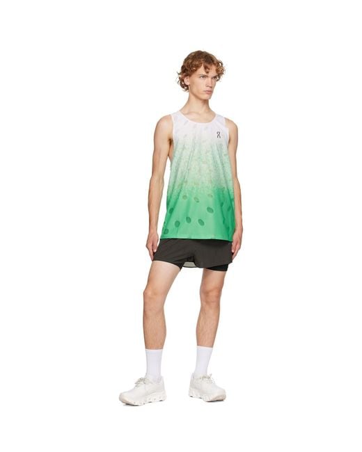 On Shoes Green Zero Breathe Running Top for men