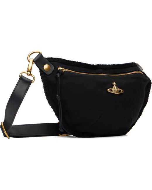 メンズ Vivienne Westwood ブラック City キャンバス ポーチ Black