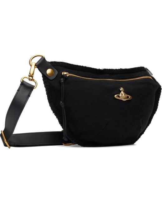メンズ Vivienne Westwood ブラック City キャンバス ポーチ Black