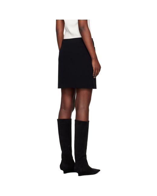 Max Mara Black Pagine Miniskirt