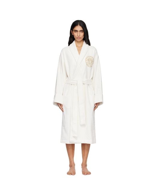 Versace Black Medusa Gala Bathrobe