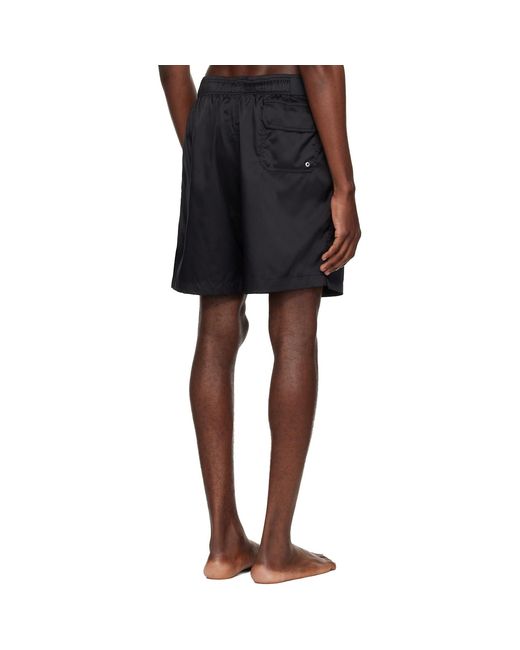 Amiri Black Chateau Crest Swim Shorts for men