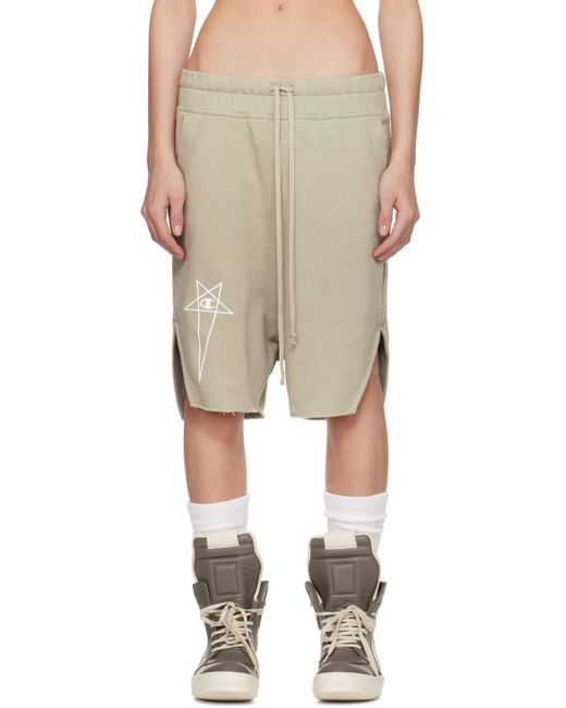 Rick Owens オフホワイト Championエディション Beveled Pods ショートパンツ Natural