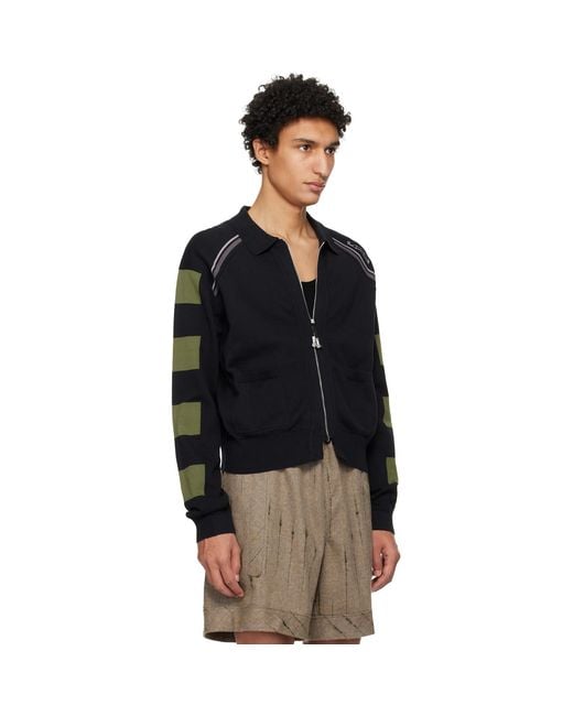 Kiko Kostadinov Black Kest Cardigan for men