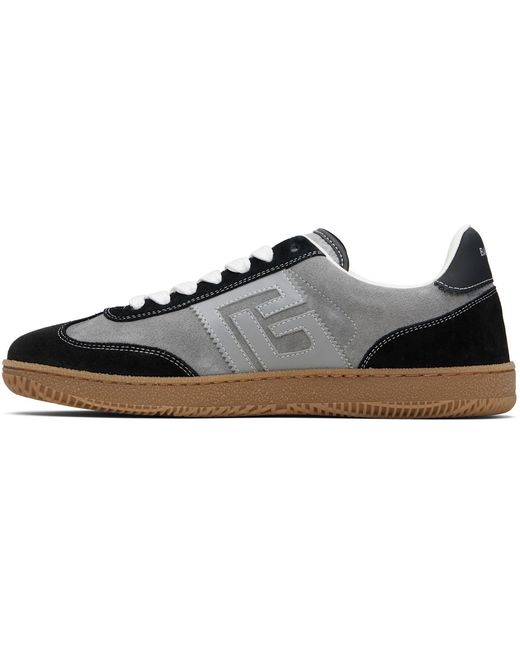 Balmain Black Suede Swan' Sneakers for men