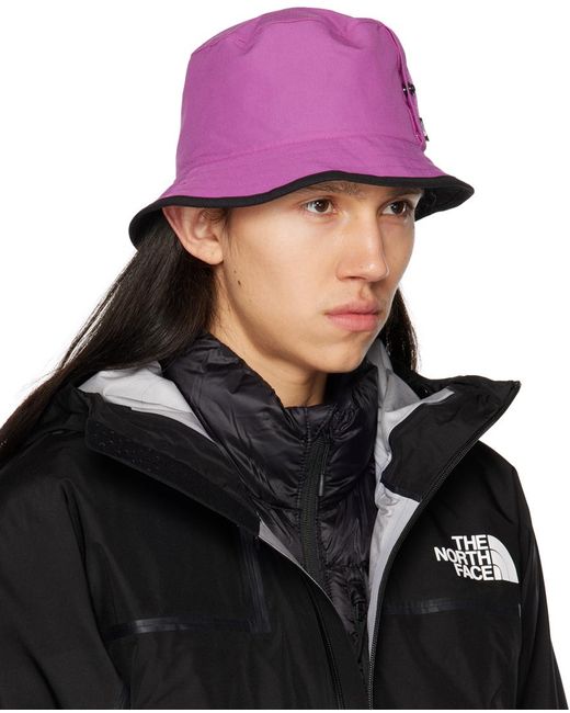 The North Face Black Reversible Purple Class V Bucket Hat for men