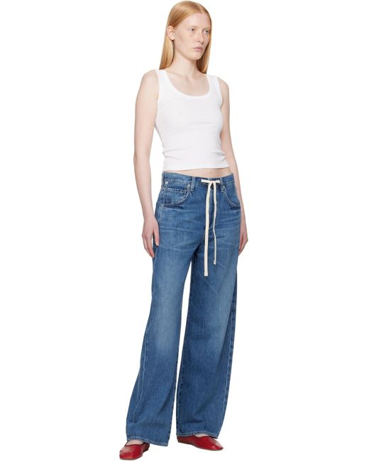 Citizens of Humanity Blue Brynn Drawstring Jeans