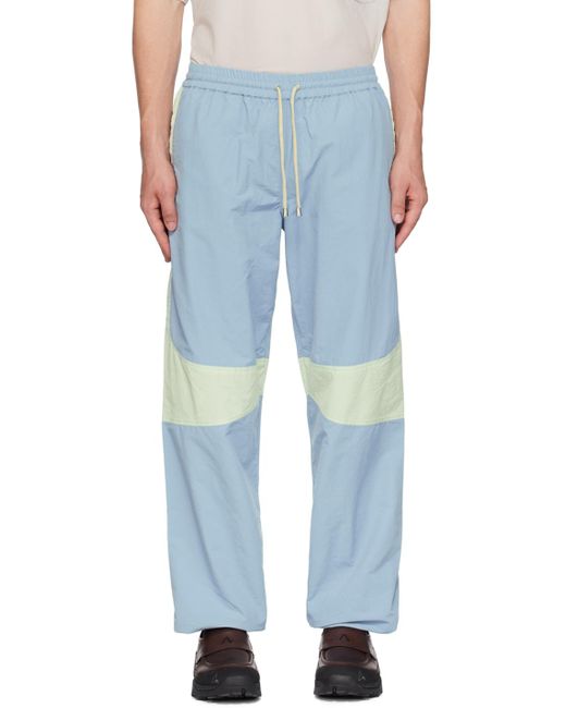 RANRA Blue Drawstring Track Pants for men