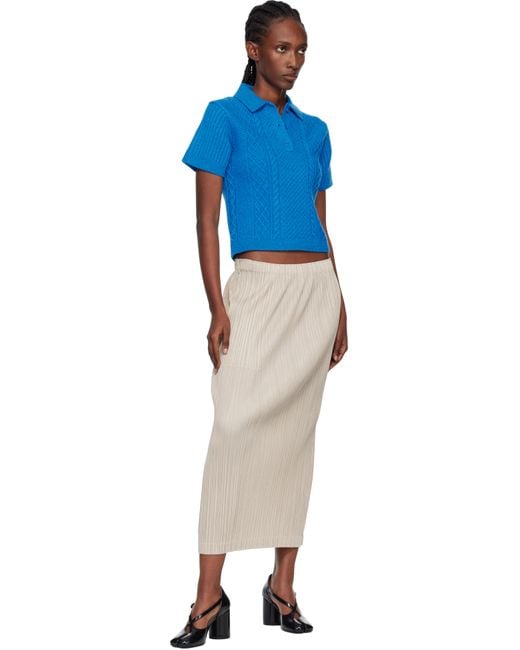 Pleats Please Issey Miyake Black Thicker 1 Maxi Skirt