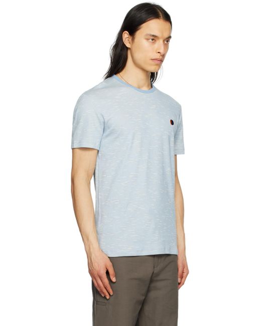 Paul Smith Multicolor Blue Embroidered T-shirt for men
