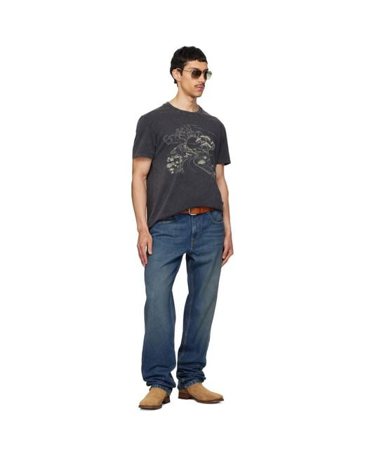 Isabel Marant Black Honore T-Shirt for men