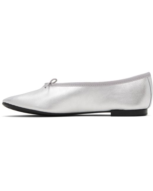 Ballerines Lilouh Argentées À Bout En Amande Repetto en coloris Black