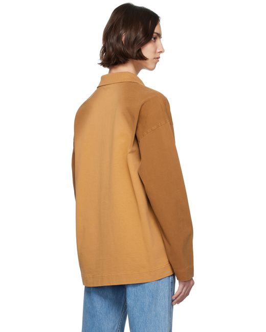 J.W. Anderson タン 長袖 ラガーシャツ Blue
