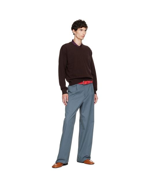 Dries Van Noten Red Cashmere Sweater for men