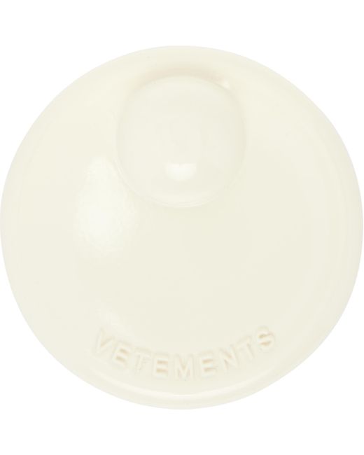 Vetements Natural Off- Security Tag Brooch for men