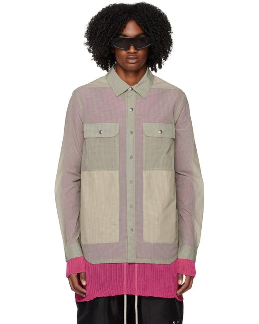 Rick Owens Multicolor Off-white Outershirt Shirt for men