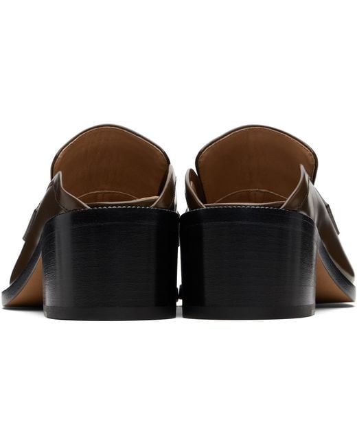 Maison Margiela Black Tabi City Loafer Mules