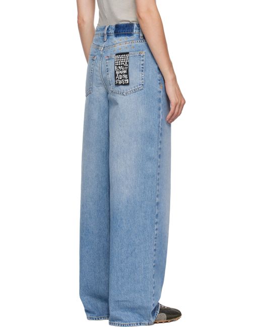 Ksubi Blue Baggy Horizon Jeans