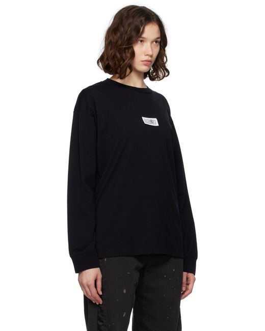 MM6 by Maison Martin Margiela ブラック コットン Tシャツ Black