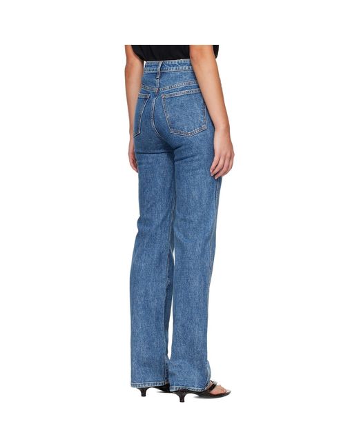 Khaite Blue Danielle Stretch Jeans