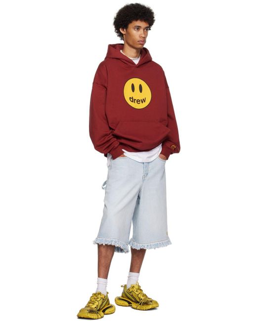 Drew House Printed Hoodie in Red for Men | Lyst