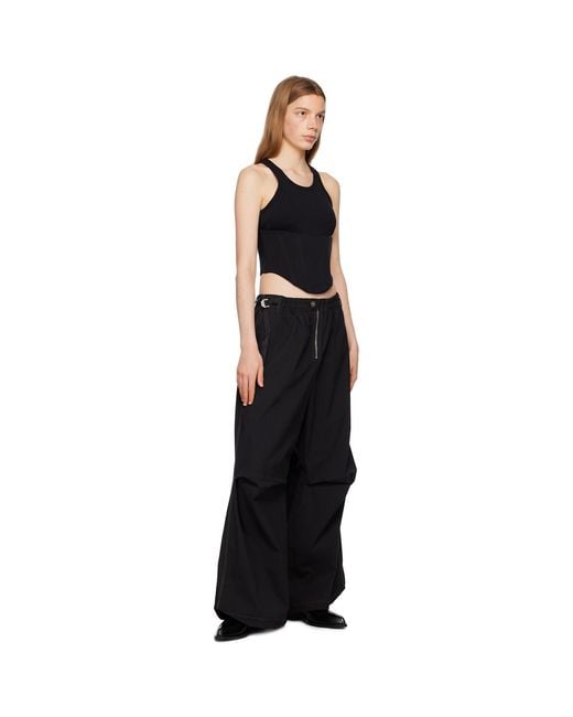 Dion Lee Black Float Tank Top