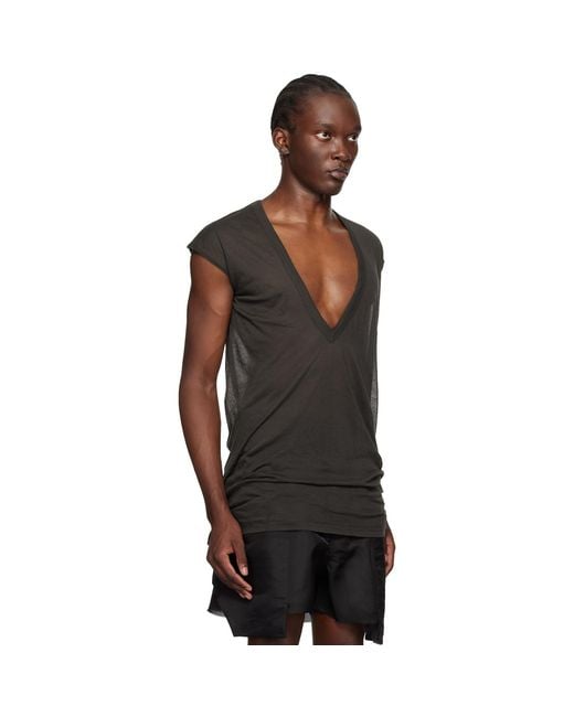 Rick Owens Black Porterville Dylan T-Shirt for men