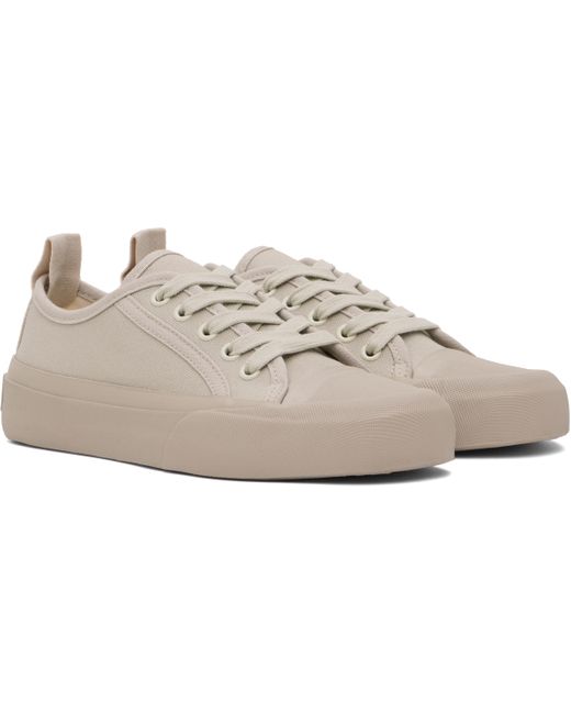 Studio Nicholson Black Taupe Byrd Canvas Sneakers