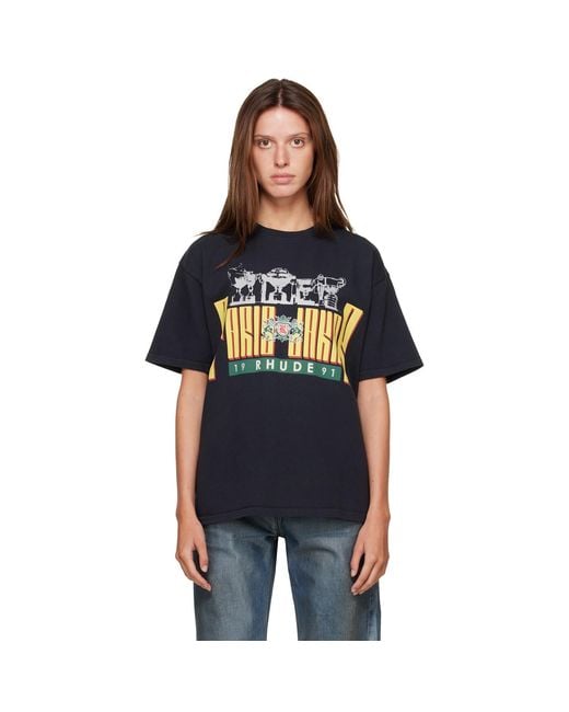 Rhude Black Trofeo' T-Shirt