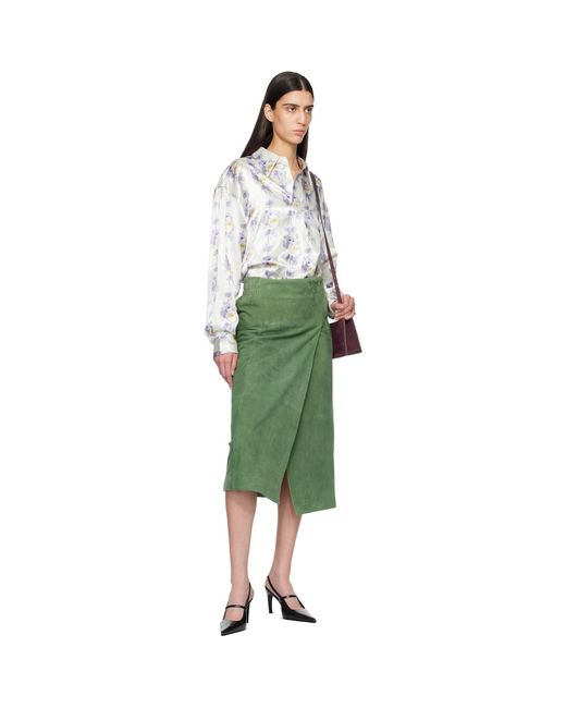 MERYLL ROGGE Green Off- Classic Shirt