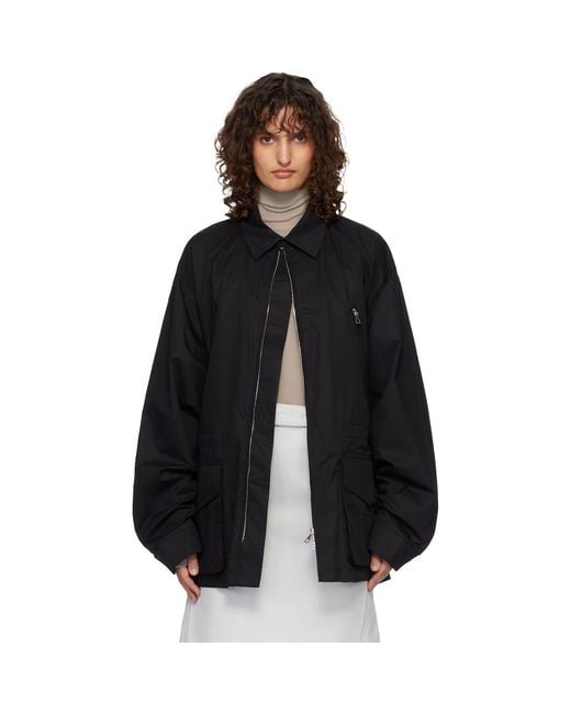 Rier Black Cotton Suit Field Jacket