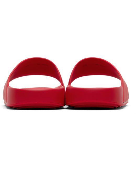 Sandales À Enfiler De Style Mule Rouges À Écusson À Logo Givenchy pour homme en coloris Red