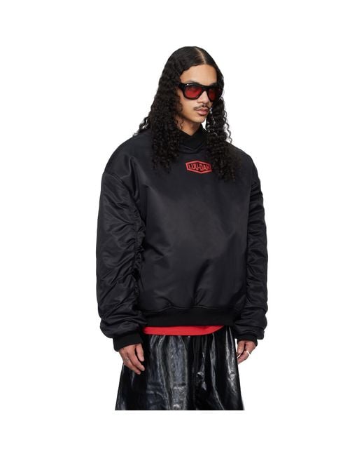 Lu'u Dan Black Unibomber Sweatshirt for men