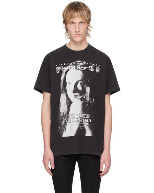 Enfants Riches Deprimes Black 'exposed Christina' T-shirt for men