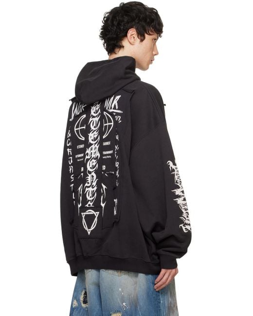 Vetements Patched Logo Hoodie in Black for Men | Lyst Vetements Patched Logo Hoodie in Black for Men | Lyst