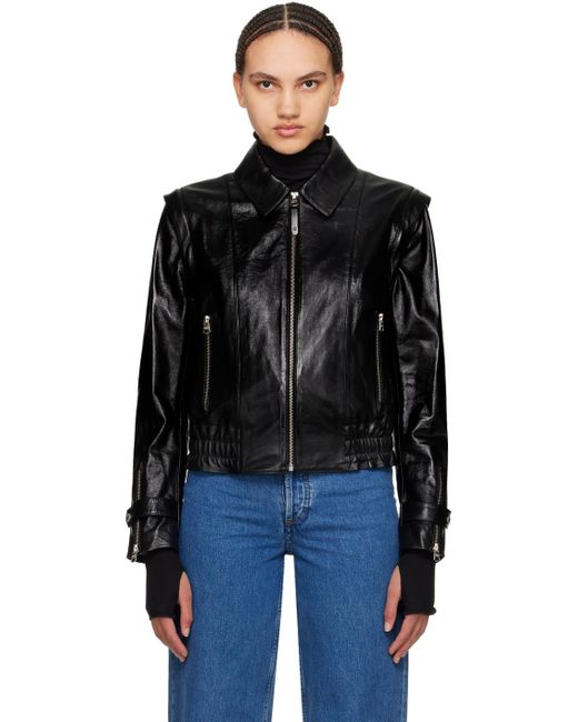 Mackage Black Amoree Leather Jacket