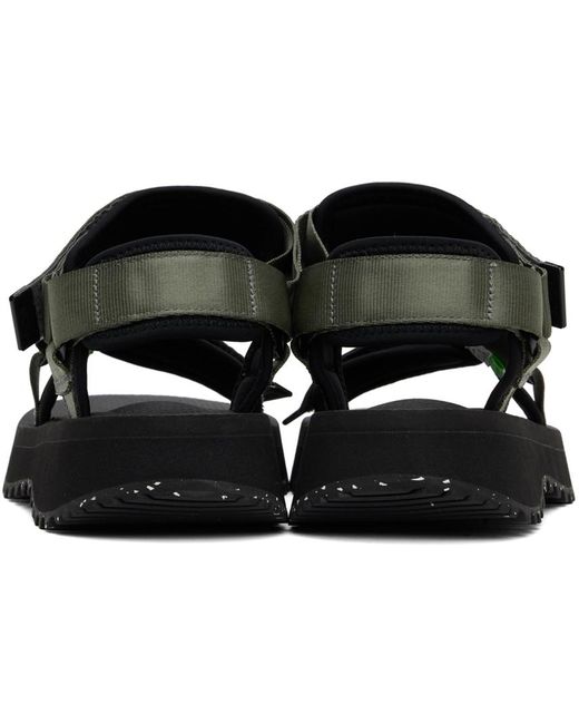 Sandales depa-2trab vert et noir Suicoke pour homme en coloris Black